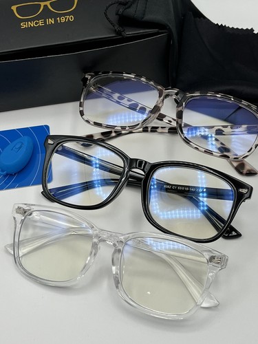 Womens Glasses Anti Blue Light Filter UV Block Reading Gaming Computer 3 Pairs - Picture 4 of 5