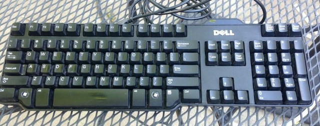 Black Dell Usb Wired Keyboard Sk 8115 Or L100 Genuine Oem For Sale Online Ebay