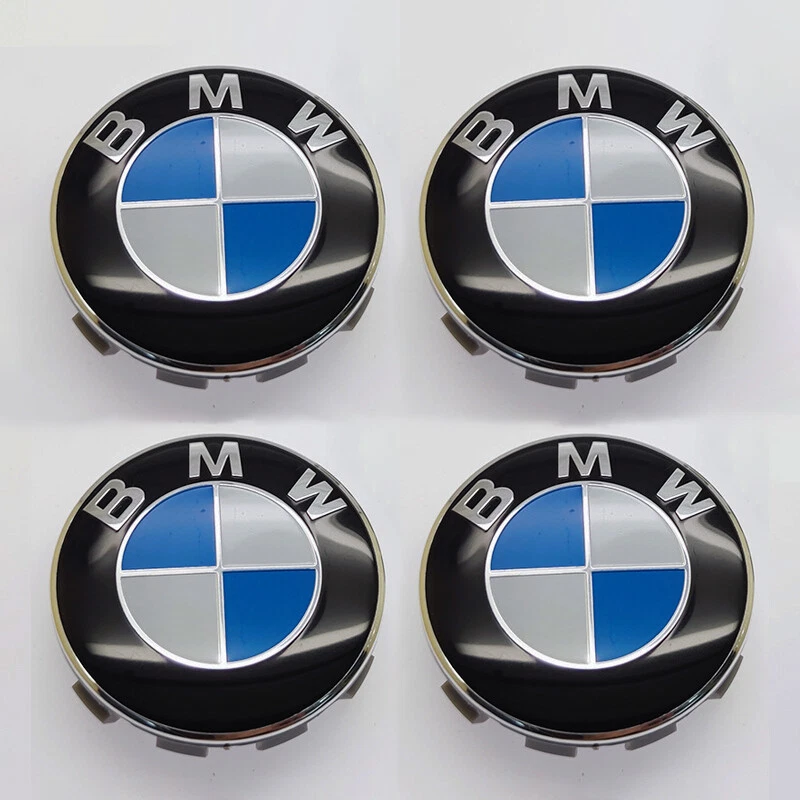 4 PCS For BMW 68mm Wheel Center Hub Caps Logo Badge Emblem Rim Hubcaps Emblem - Image 2 of 4