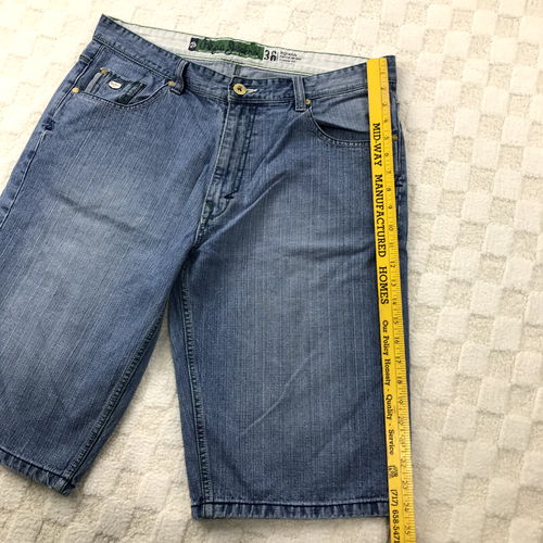 Vintage Y2K Pepe Jean Shorts Mens 36 Blue Denim Baggy Hip Hop Loose Relaxed - Picture 6 of 15