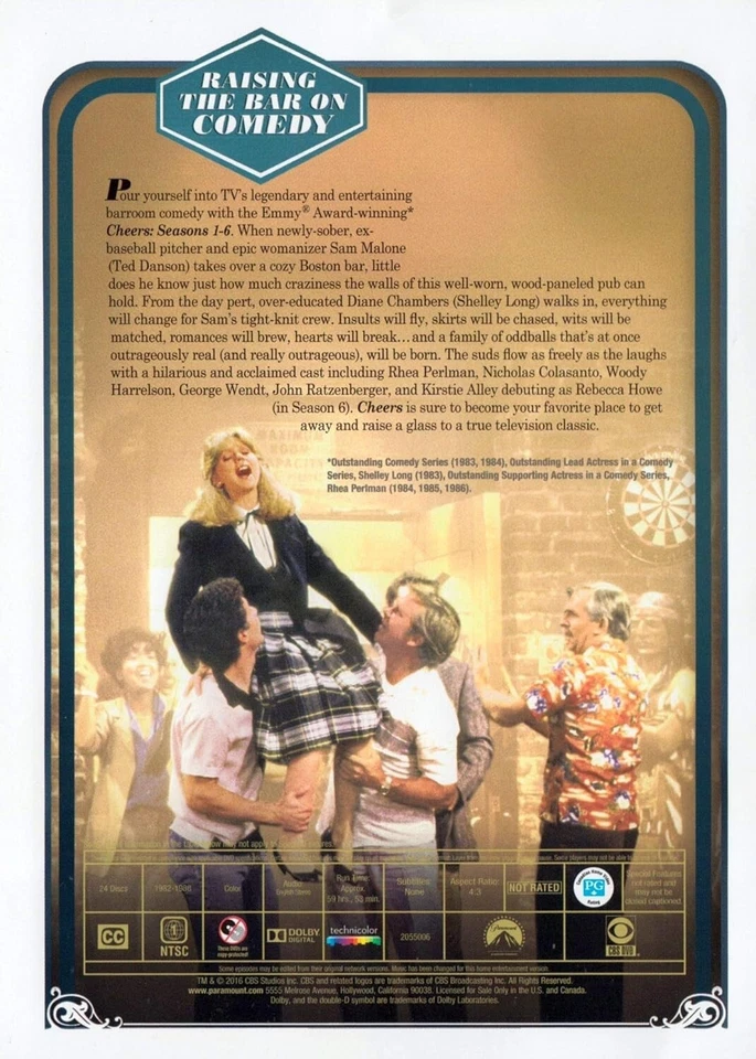 Cheers: TV Series Seasons 1-6 DVD Set (24 Discs) New Factory Sealed, Free Ship - Image 2 of 2