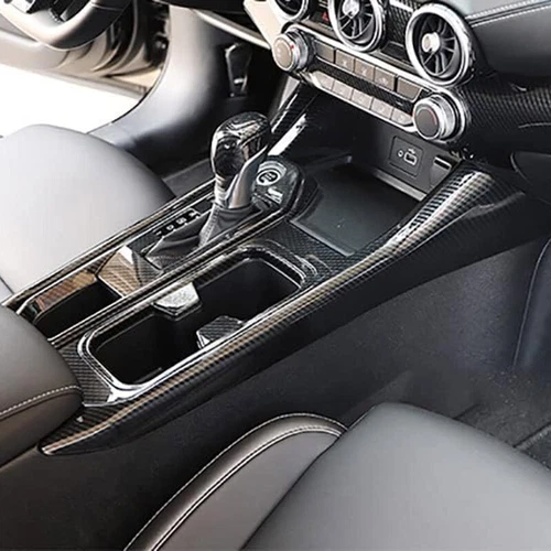 Carbon ABS Console Gear Shift Frame Panel Cover Trim For Nissan Sentra 2020-2023 - Bild 6 von 14
