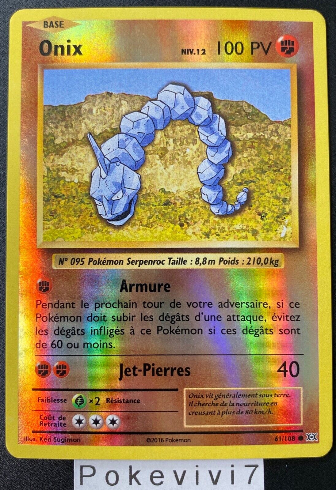 Onix · Evolutions (EVO) #61 ‹ PkmnCards