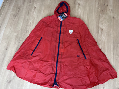 Vintage Helly Hansen Atlanta 1996 Norway Olympic Team Poncho Red Size M Raincoat