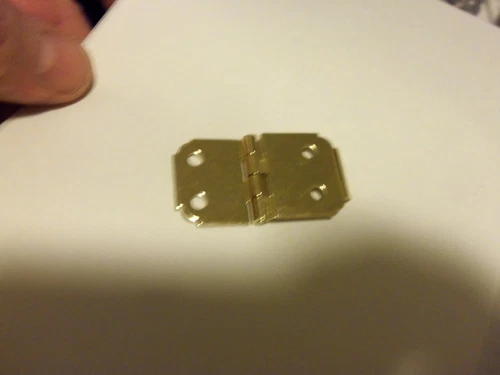 Banjo Case OFFSET NICKEL Hinge For overlapping chipboard, wood cases Made USA