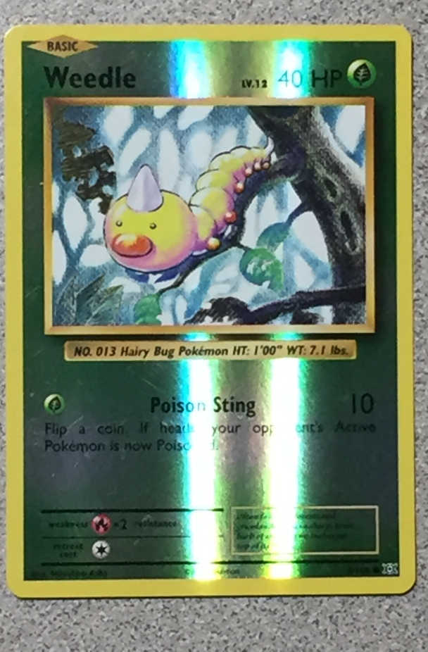 POKEMON - WEEDLE 5/108 - XY EVOLUTIONS - COMMON - REVERSE HOLO