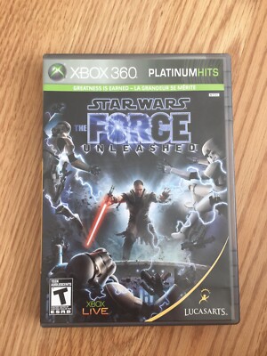 Star Wars: The Force Unleashed - Platinum Hits (Microsoft Xbox 360, 2008) CIB
