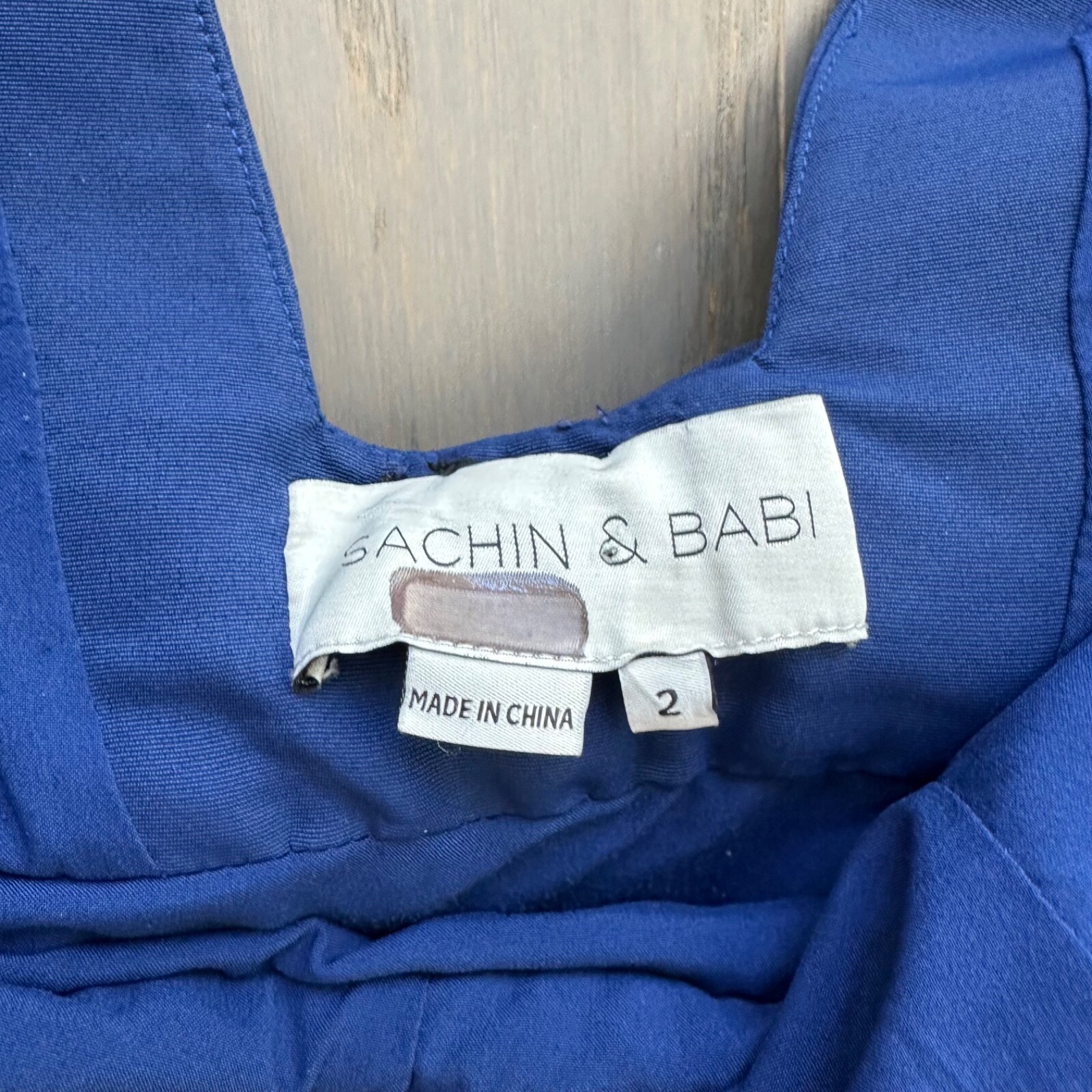 Sachin & Babi Katrina Gown Blue Maxi Dress Bow - Size 2 XS