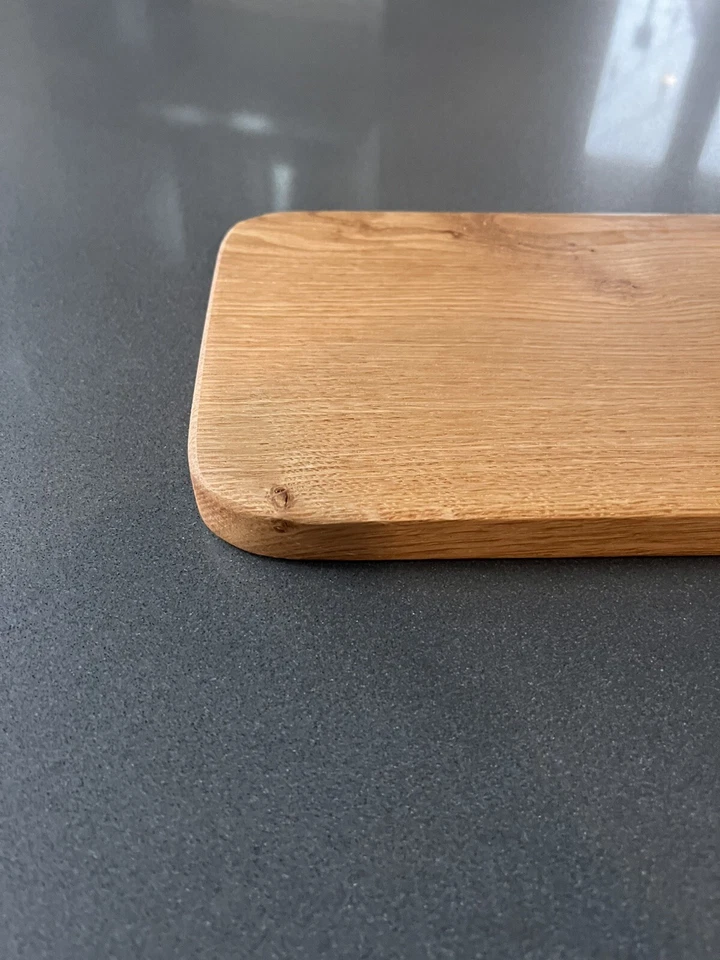 Tabla de cortar charcutería de roble blanco tabla de pan grande artesanal Foto 2 de 4