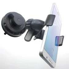 For T-Mobile REVVL 6 6x Pro - Windshield Car Mount Holder Glass Cradle Swivel