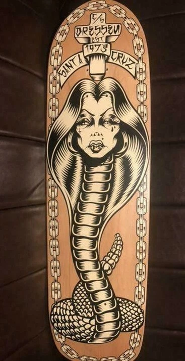 SANTA CRUZ Skateboard Deck Eric Dressen Art Design Unused Imported from Japan