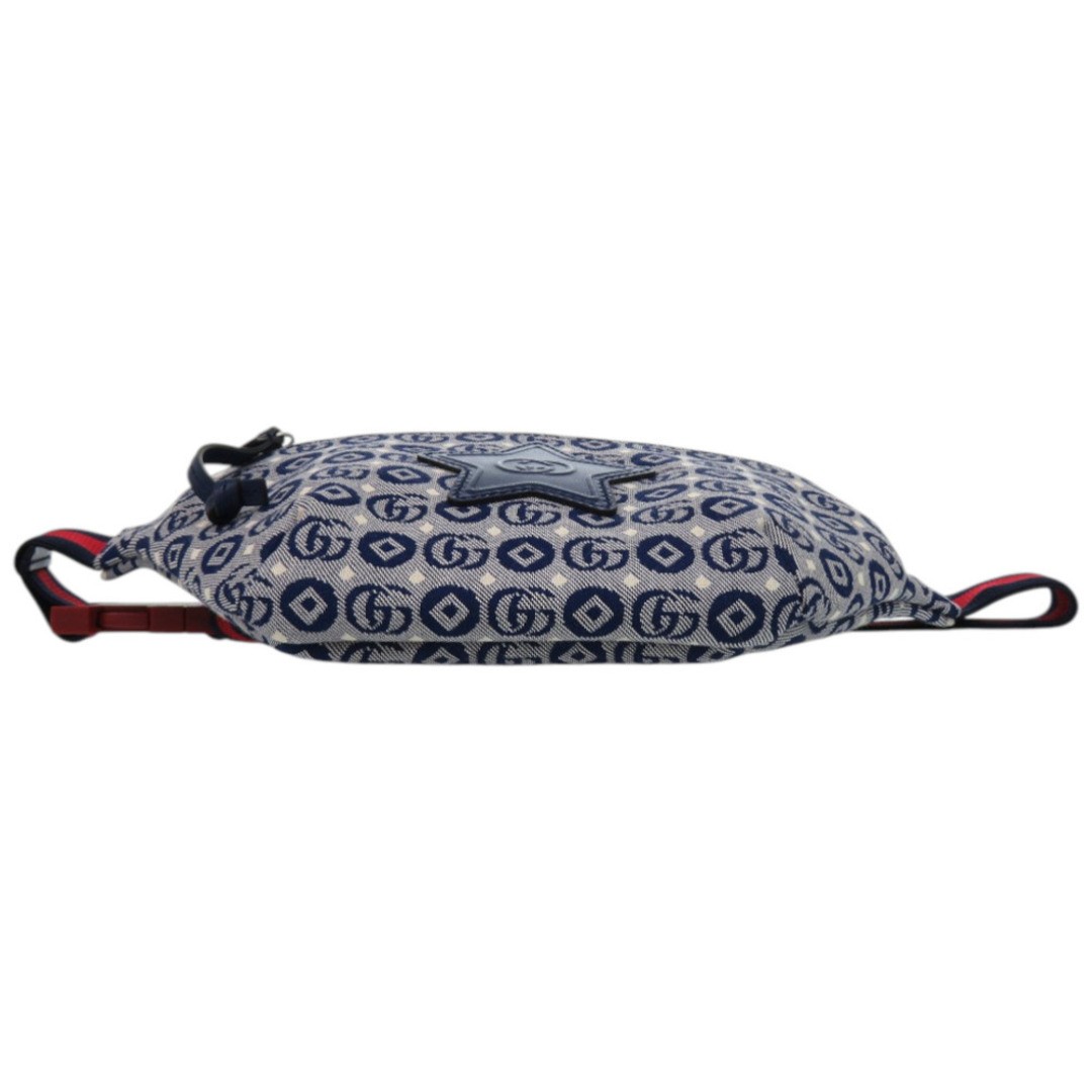 Gucci Children's Star Canvas Leather Waist Bag Blue/Navy New thumbnail 3