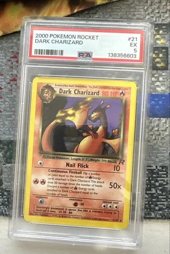 Dark Charizard 21/82 Team Rocket Regular PSA 5