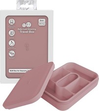 Silicone Baby Lunch Box ezpz Blush Travel Feeding System 6M