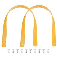 2pcs 18 Leather Purses Straps Handbag Belt Band Bag Handle Yellow