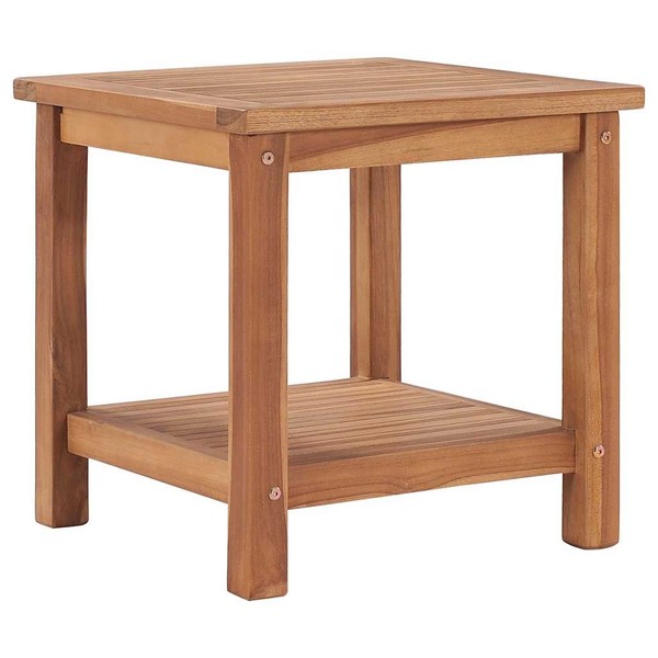 Teak Massiv Couchtisch Beistelltisch Gartentisch Kaffeetisch Teetisch vidaXL-image