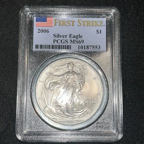 🔥2006 American Silver Eagle Toner PCGS MS69🔥