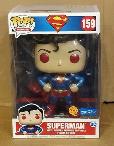 Funko Pop Vinyl Jumbo 10": DC Comics - Superman Chase - Walmart (Exclusive) #159