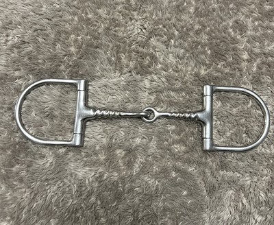 Nice Tolkat Pony Sized Corkscrew Dee Ring Snaffle Bit 4.5'' Good Control EUC!