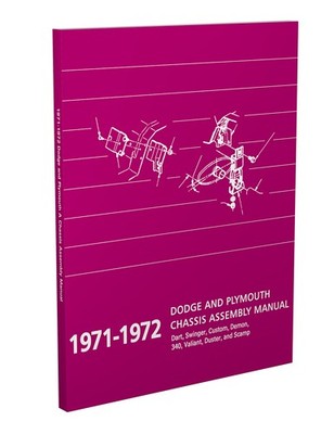 1971-1972 Valiant Chassis Assembly Manual Plymouth Duster Scamp Engine Equipment