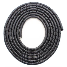 Spiral Cable Wrap,10ft – 1/4 inch Wire Wrap Cord Covers Bundle Black