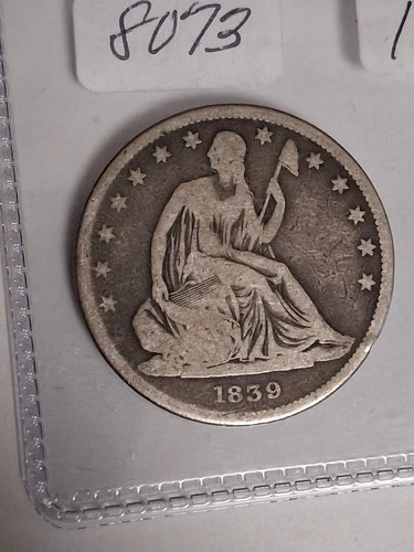 1839-P Seated Liberty Half Dollar — photo from the most recent tracked eBay sale