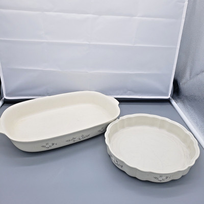 Your Choice Pfaltzgraff Heirloom  Pattern 2 Qt Baking Dish Pie/Tart Pan Vtg