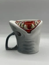 Shark Coffee Mug, Shark Decor, Fun Beach Surfer Cup, Jaws-inspired Just Funky