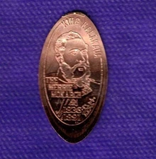 HAWAII MERRIE MONARCH FESTIVAL King Kalakaua Elongated Pressed Copper Penny