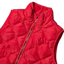 Woolrich Women  s Small Red Quilted Down Puffer Vest Gorpcore Outdoor