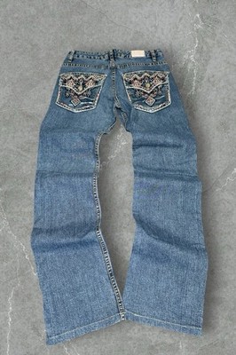 Keep Out Jeans | Y2K Embroidered | Größe W28 L32 | Blau | 2000s