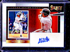 2024 Select Dillon Head Diamond Action Signatures Auto Autograph RC  Marlins
