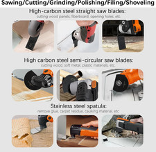 5 Lame Per Utensile Oscillante Multifunzione - Compatibili Con Fein, Bosch, Einhell, Per Legno E Plastica