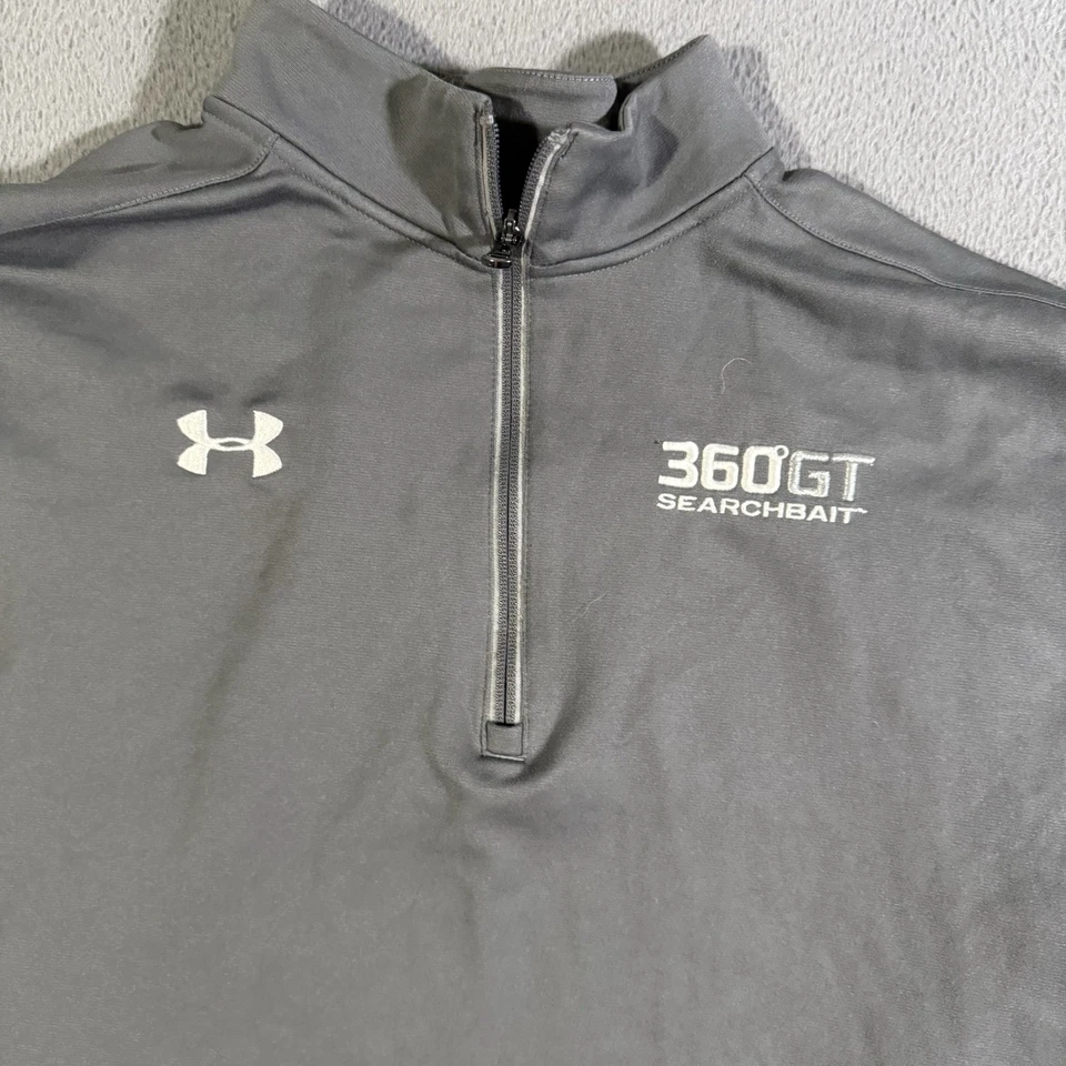 Under Armour 360GT Search Bait Con Capucha XL Gris Pesca Bordado Logo Vellón Foto 2 de 4