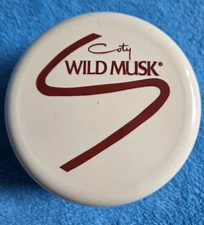 COTY Wild Musk Dusting Powder 4 oz  with Puff Sealed Vintage 