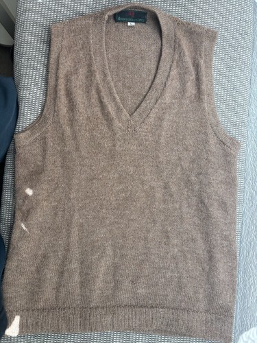 Abercrombie & Fitch, 1980’s VTG Abercrombie &Fitch Cashmere V-Neck Sweater Vest. Brown Men’s Lg