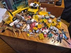 Lg Vintage 80s lot Playmobil figures Expedition Ngorongoro Safari Zoo Animals...