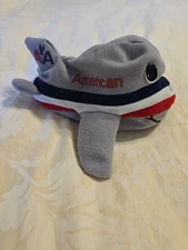 Vintage American Airlines AA Promotional Toy Plush Airplane