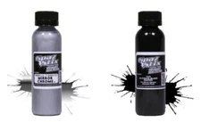 Spaz Stix Mirror Chrome & Black Backer 2pack Airbrush Paint SZX10000 SZX10200