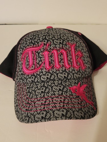 Disney Tinkerbell Women's Hat Cap Leopard Print w/Pink Embroidery Snapback - Picture 10 of 14