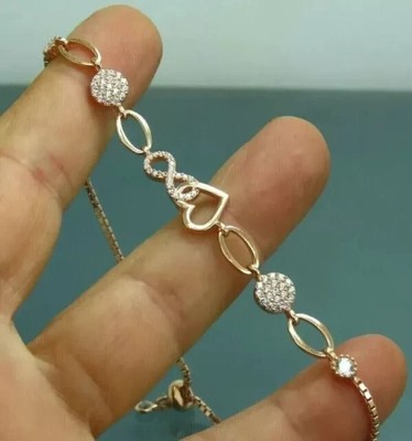 Bolo Wedding Bracelet 14K Yellow Gold Plated 2Ct Round Cut Lab Created Diamond