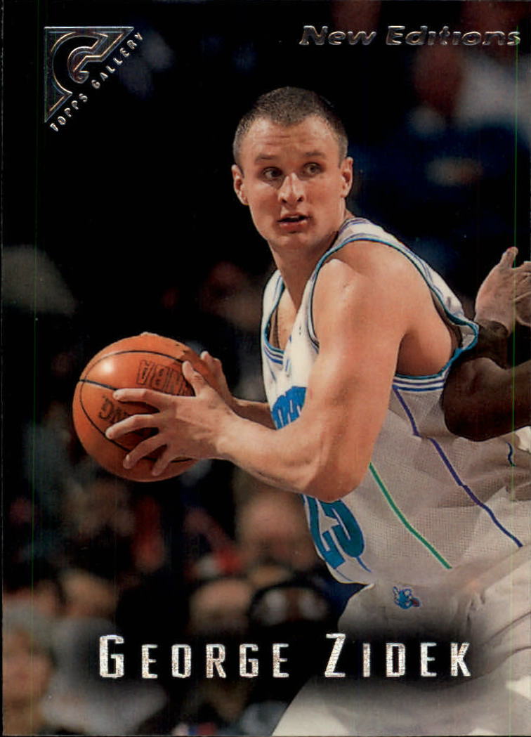 1995-96 Topps Gallery Charlotte Hornets Basketball Card #49 George Zidek Rookie