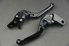 Adjustable Folding Flip Up Levers Black CNC For DUCATI MONSTER S2R 800 2005 07