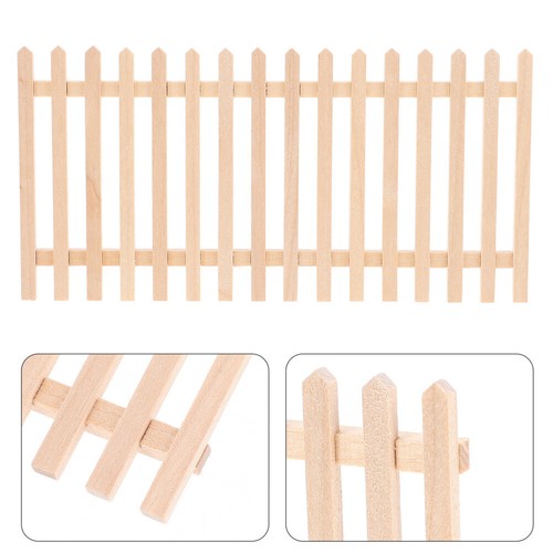 Fairy Garden Mini Fence DIY Mini Wood Fence Doll House Mini Fence Model Micro - Picture 7 of 17