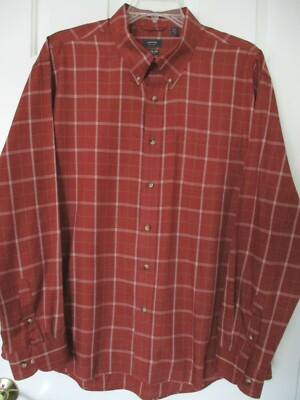 Arrow Mens L/S Brick Casual Button Down Shirt - Size 18.5/36-37 or XXL