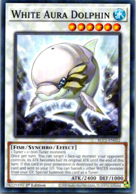 White Aura Dolphin BLC1-EN052 Yu-Gi-Oh! Near Mint 1st Edition