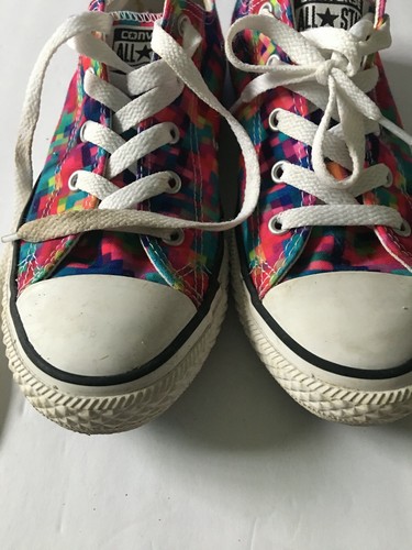 Zapatos con cordones Converse All Star 352978F para jóvenes talla 3 multicolores corte bajo - Imagen 3 de 11
