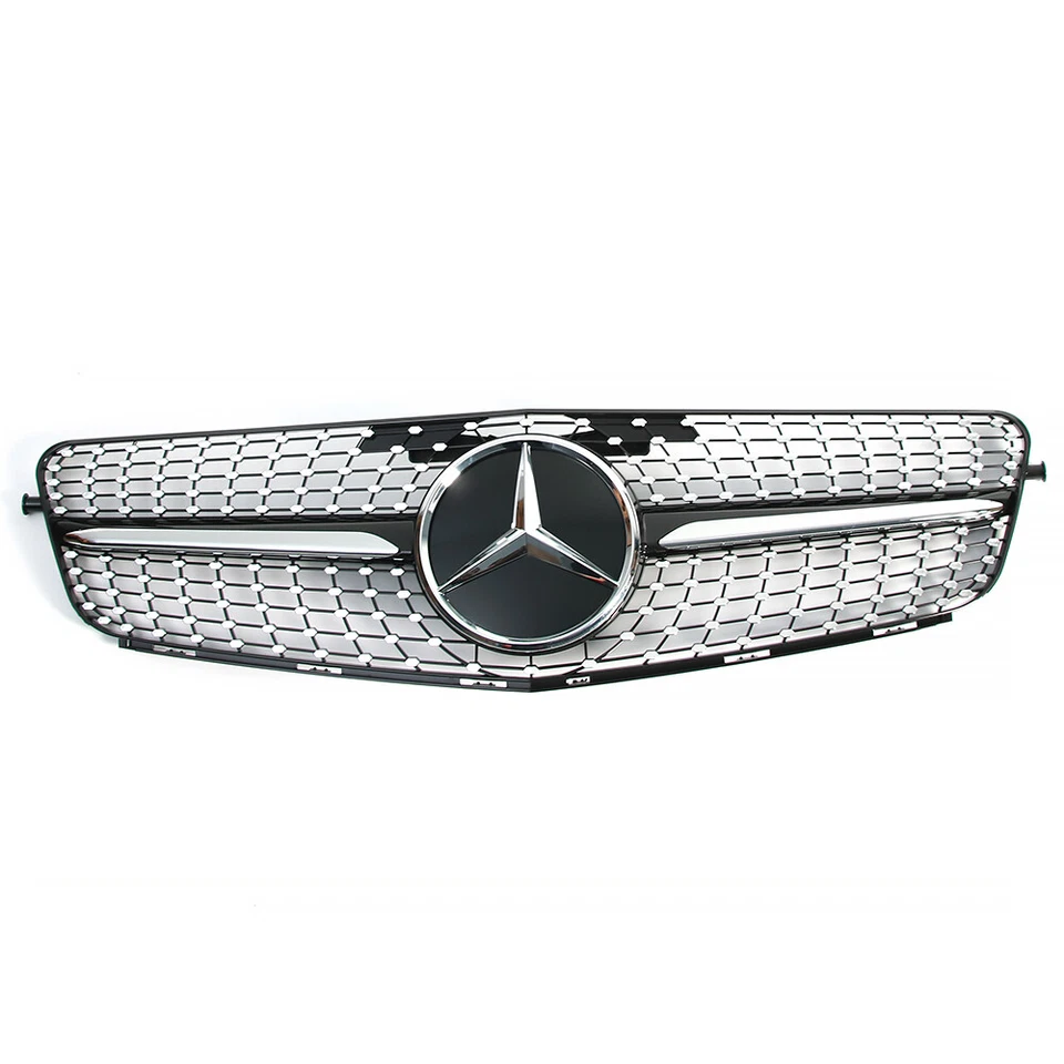 Rejilla superior delantera con emblema para Mercedes Benz W204 Clase C C300 C200 2008-2014 Foto 2 de 4