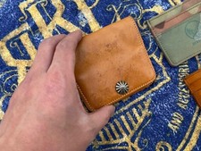 VINTAGE RRL DOUBLE RL Tumbled Leather Card Case Wallet