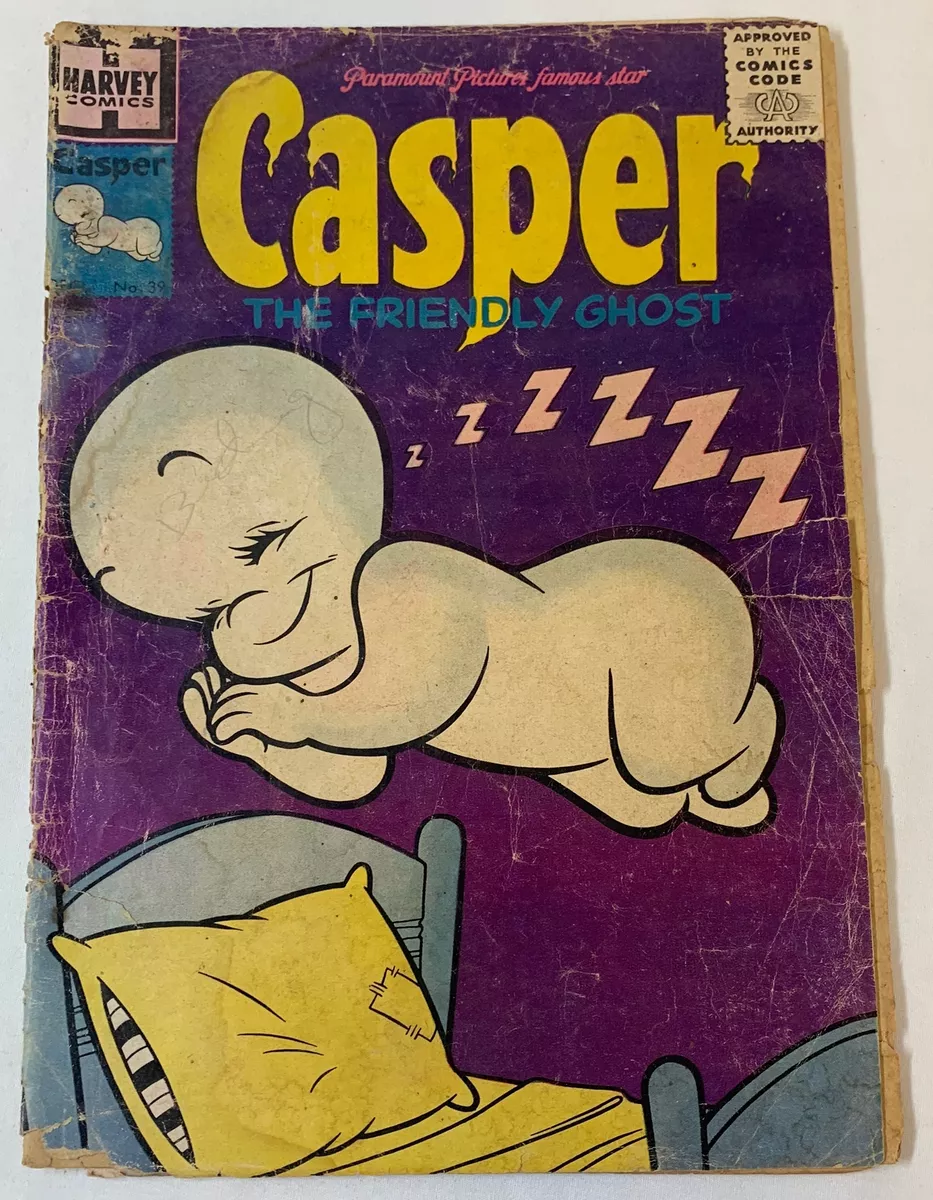 1955 CASPER THE FRIENDLY GHOST #39~ missing 1st wrap and ad centerfold